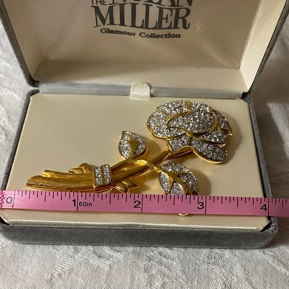 Nolan Miller Gold and Silver Sparkling Brooch - Picture 6 of 7